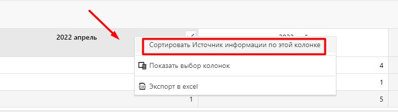 сортировать по источнику