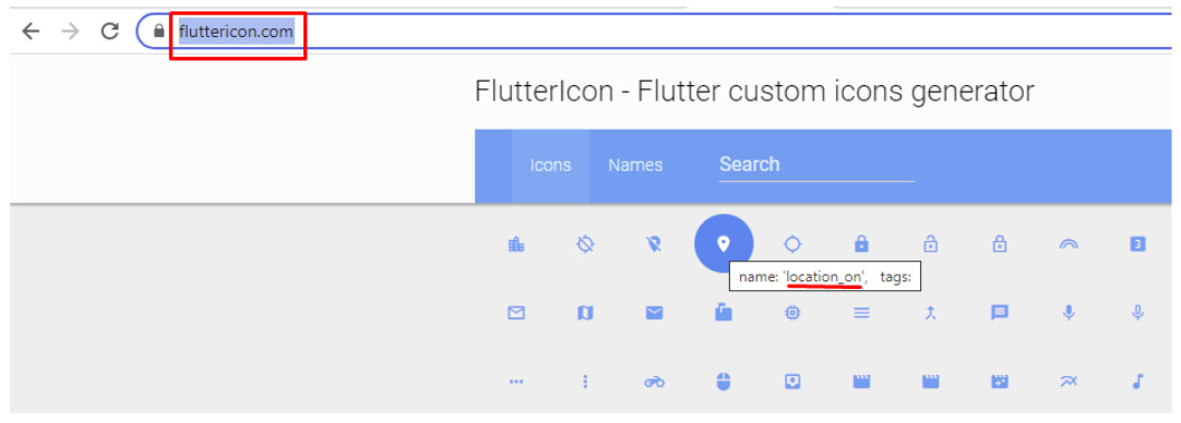 Fluttericon